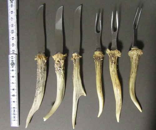 Jagdbesteck hirschhorngriffe - jagdbesteck, 3