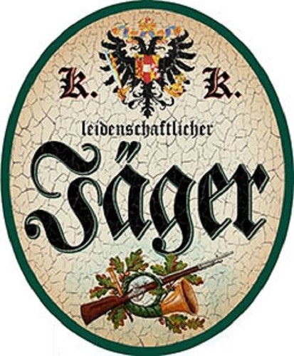 Jäger nostalgieschild - jäger,