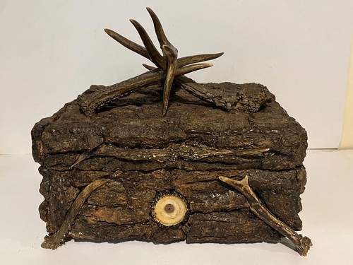 Rustikale holzkiste mit - rustikale,
