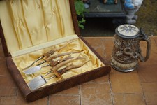 2 x Anlegebesteck Hirschhorn