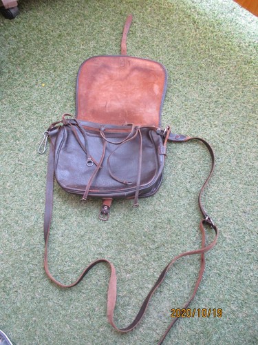 Alte leder jägertasche - leder,