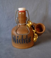 Steingut  Schnaps - Flasche